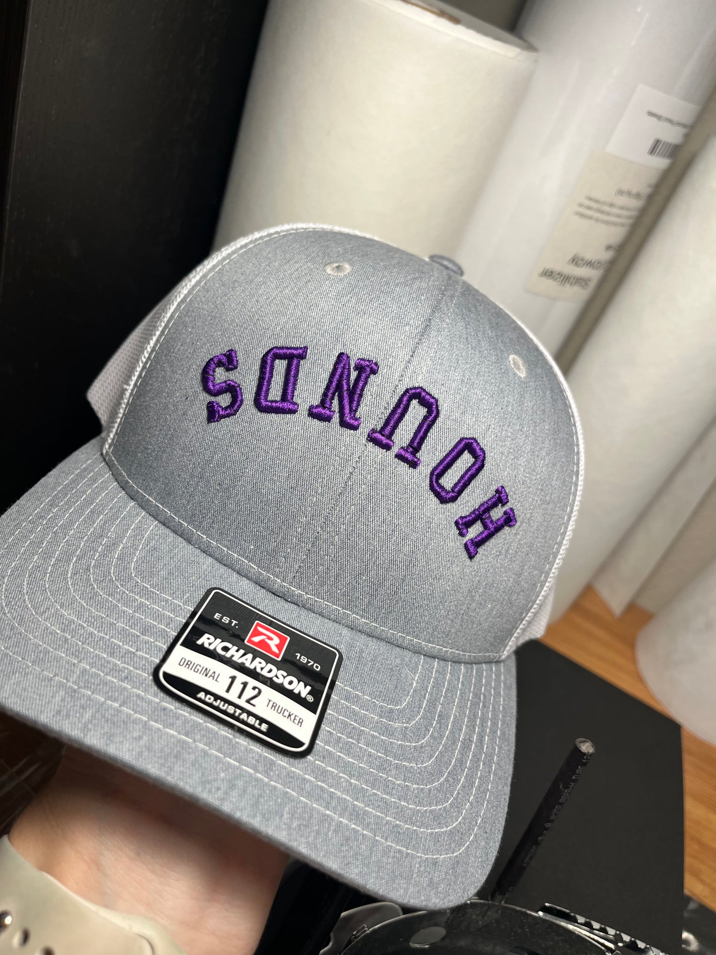 Upside Down Curve 3d Embroidered Hat