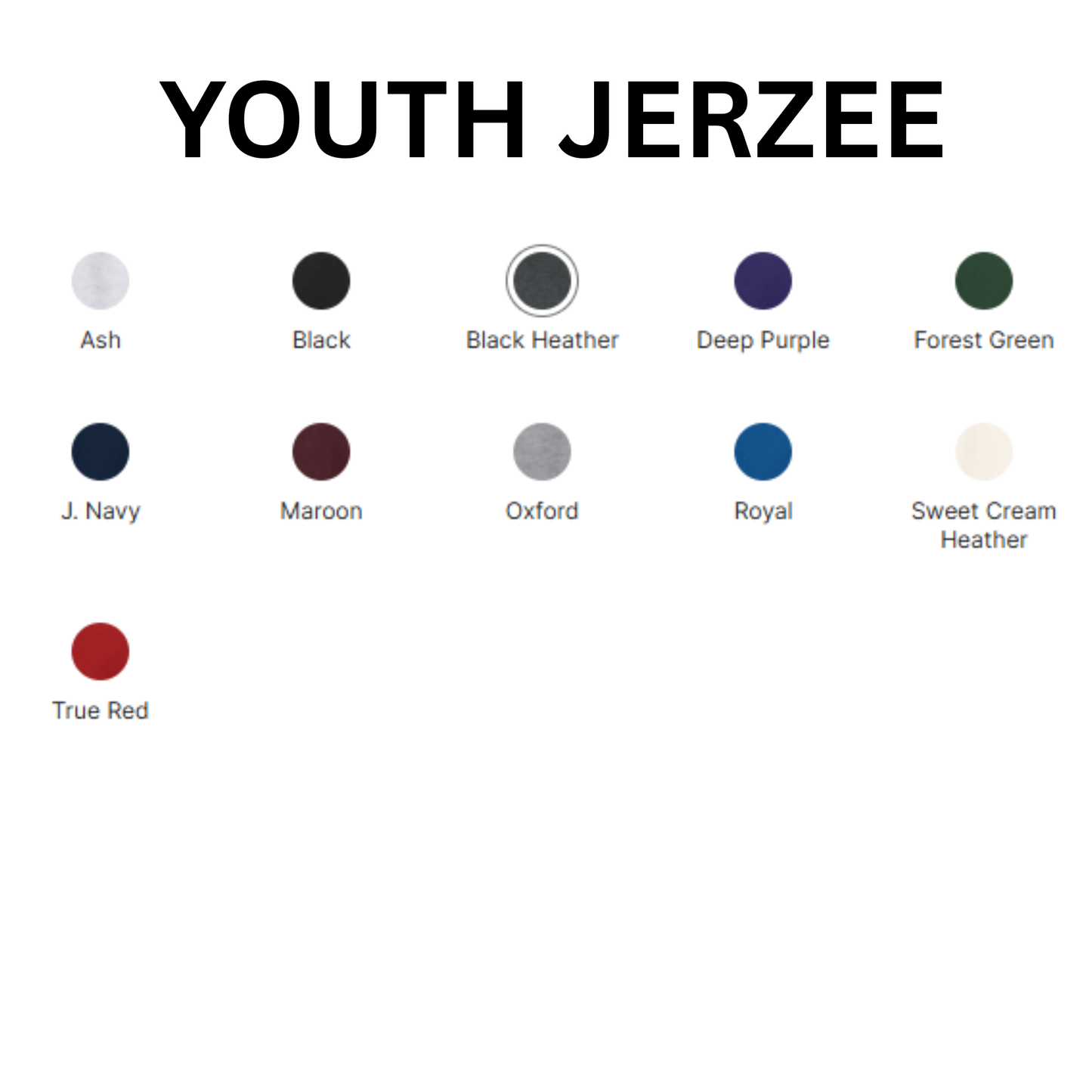 Outline font with overlay embroidered crew