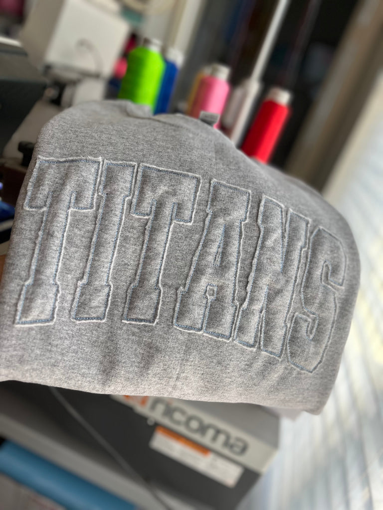 Custom Sweatshirt Appliqué Embroidery