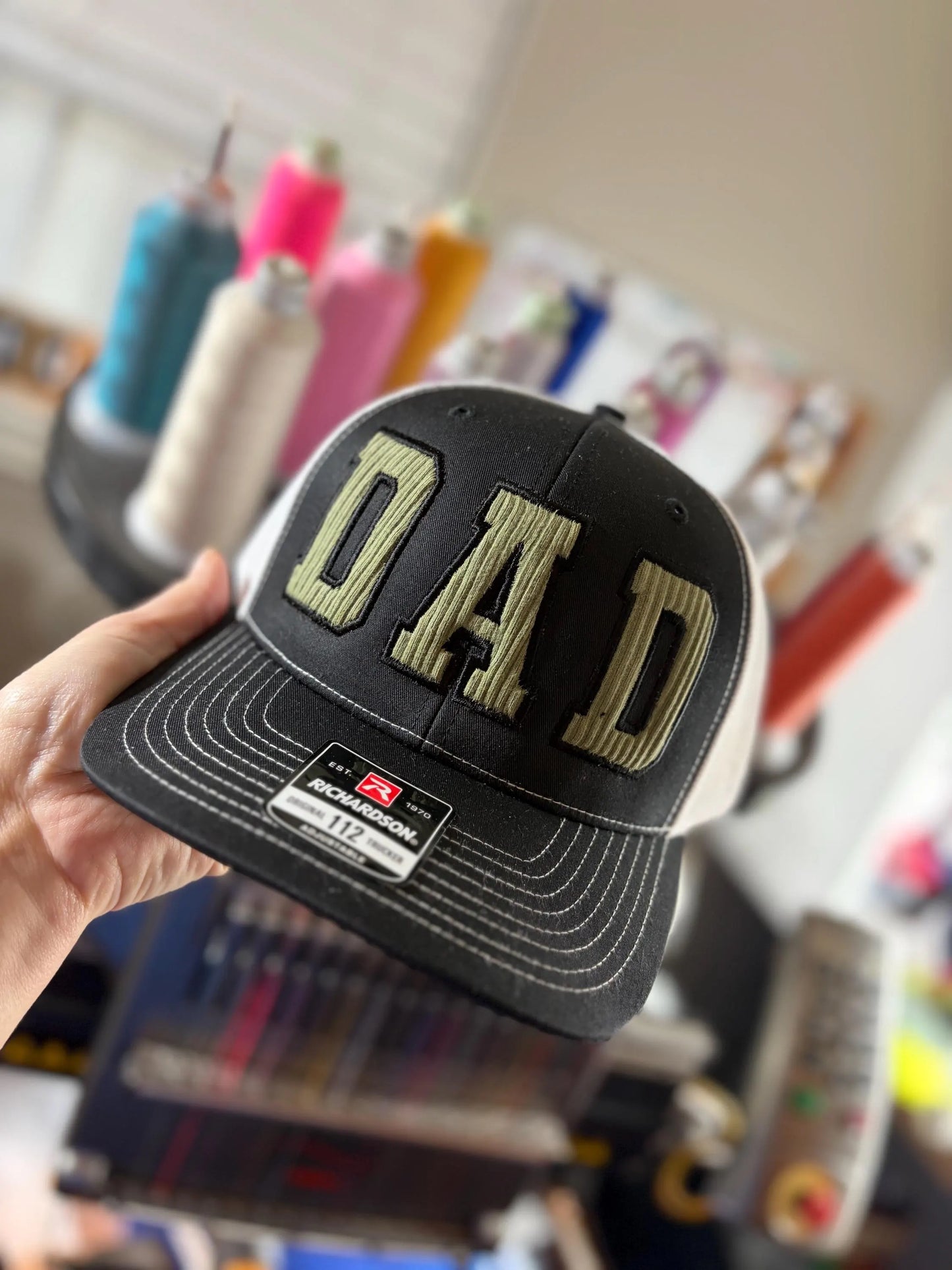Dad baby blanket - clothes appliqué hat