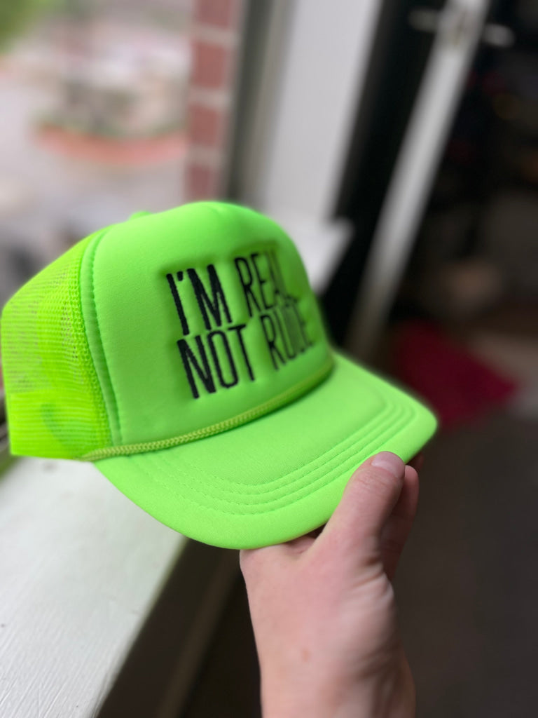REAL NOT RUDE FOAM TRUCKER HAT