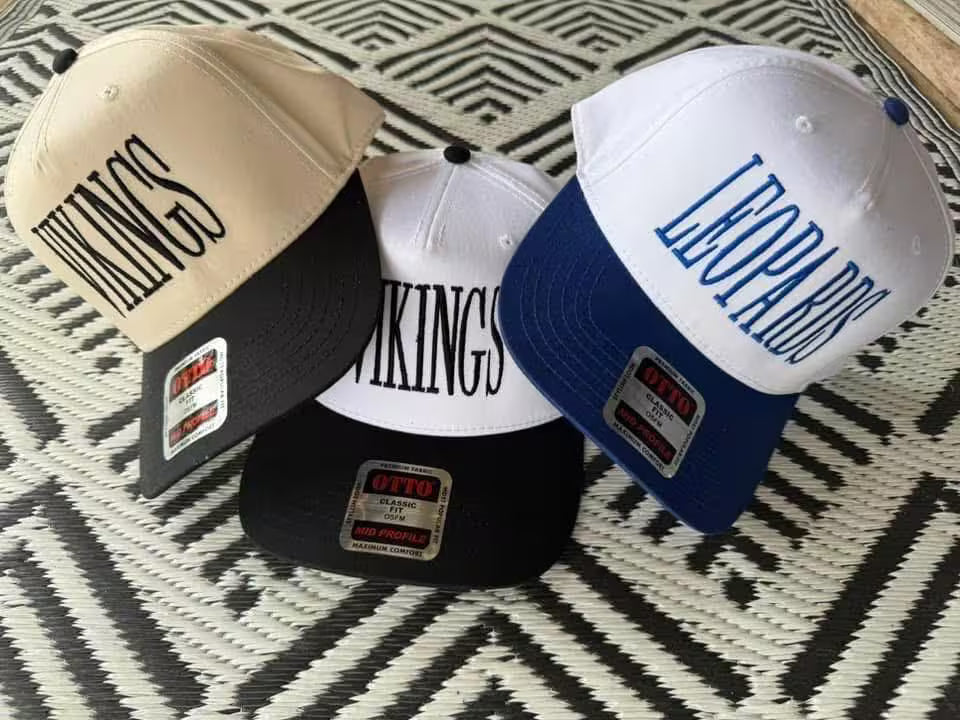 Custom Curved Text Otto trucker hat