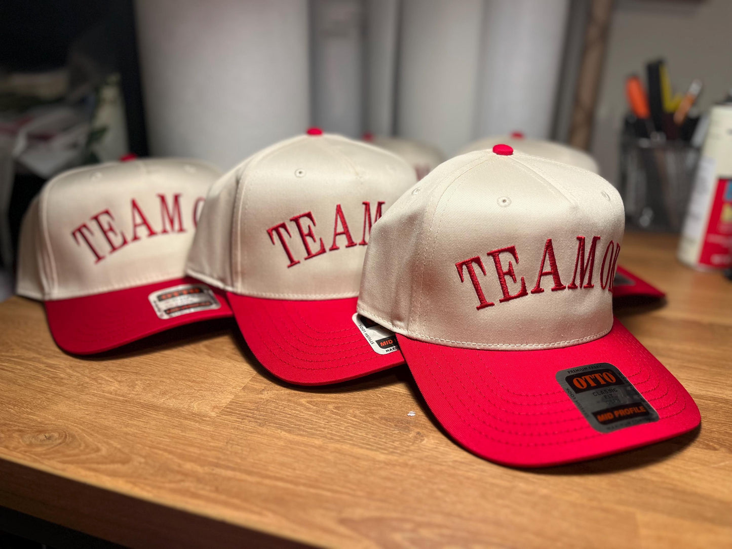 Custom Curved Text Otto trucker hat