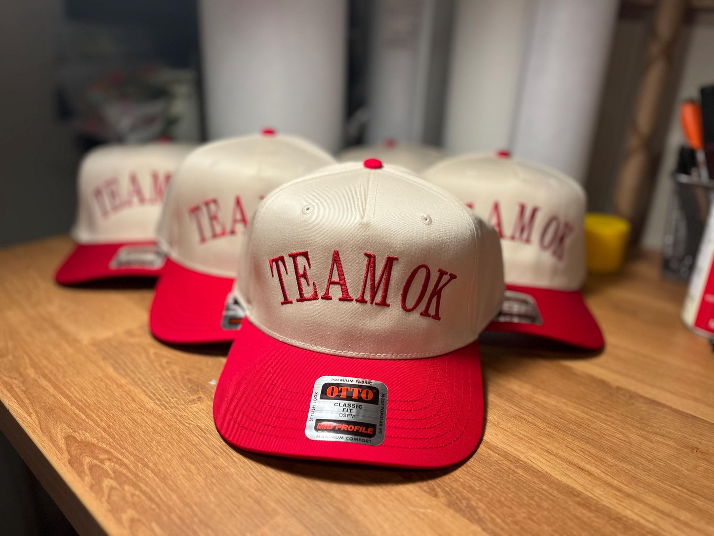 Custom Curved Text Otto trucker hat