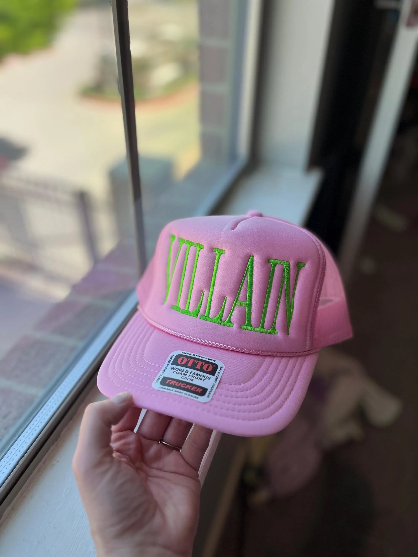 Custom Tall Text foam trucker hat