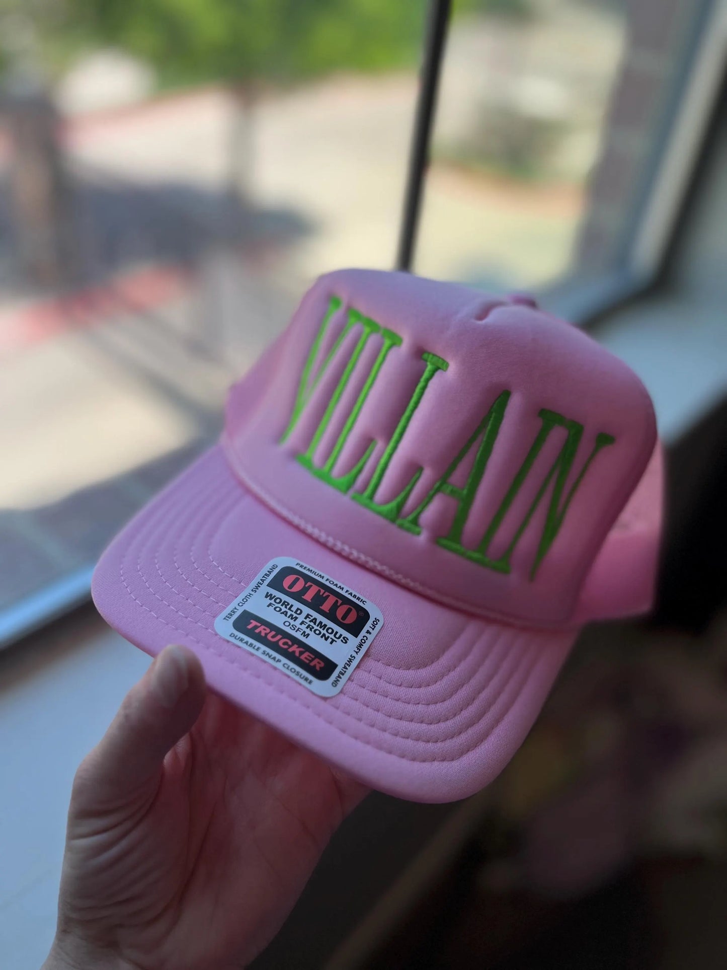 Custom Tall Text foam trucker hat