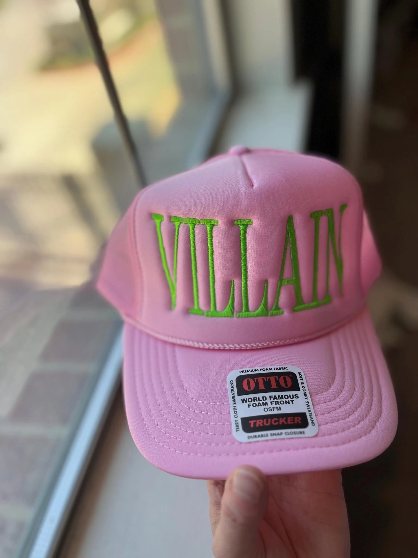 Custom Tall Text foam trucker hat