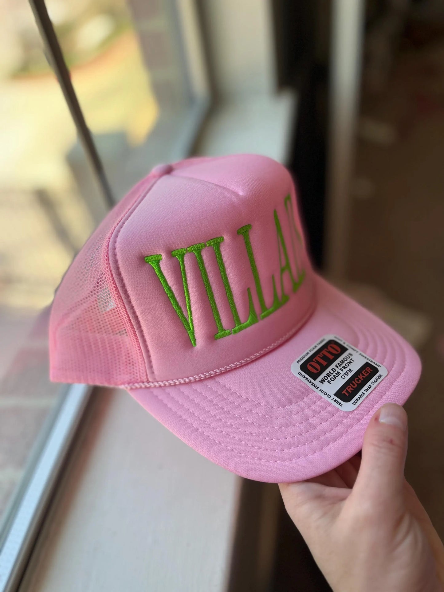 Custom Tall Text foam trucker hat