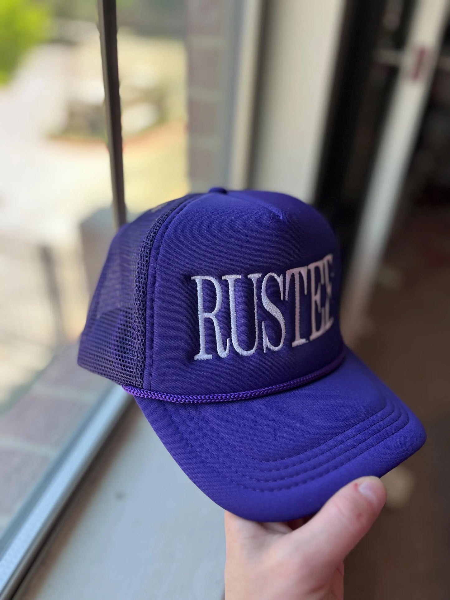 Custom Tall Text foam trucker hat