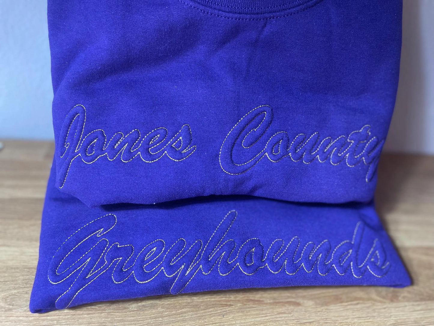 Custom 3D Script Embossed Embroidery
