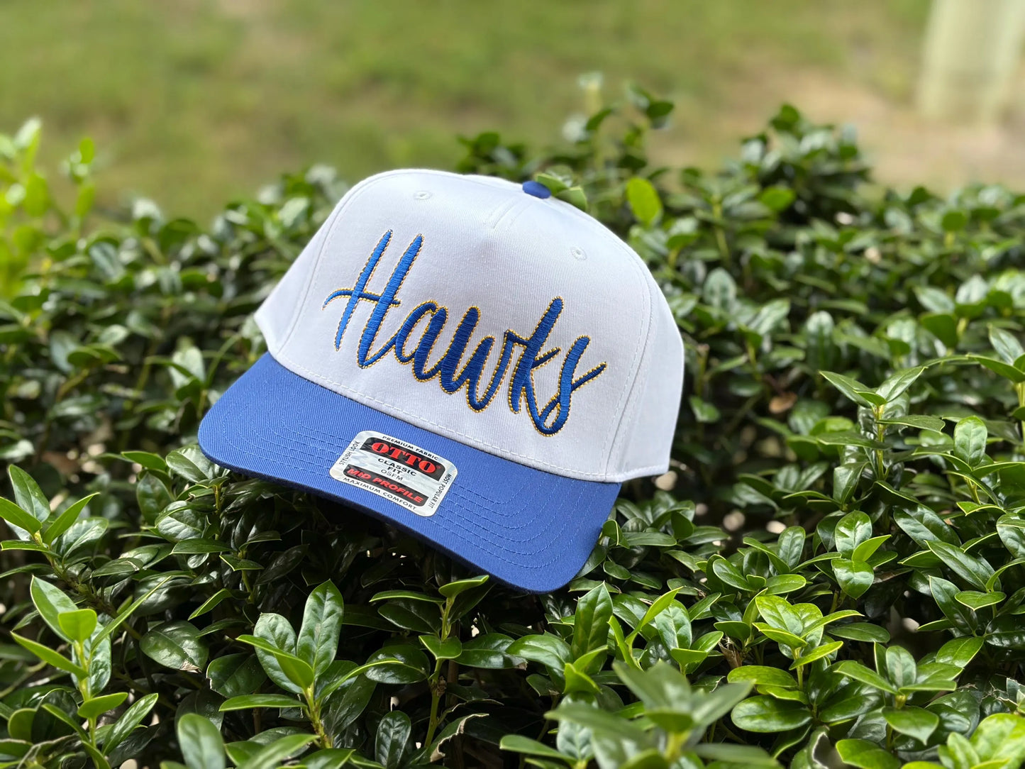Custom Script Outlined Text Otto trucker hat