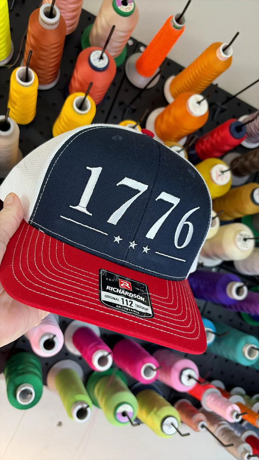 1776 embroidered Richardson 112 hat