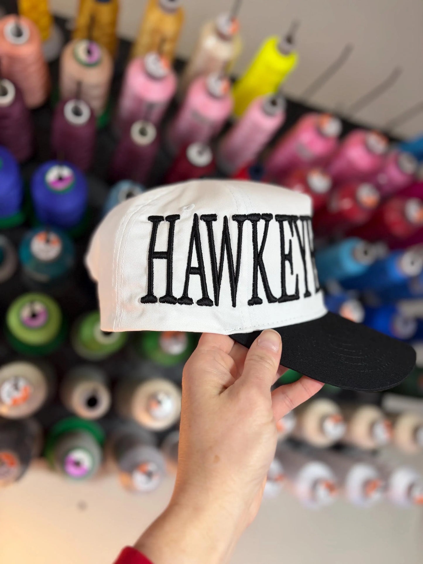 Oversized puff mascot embroidered Otto trucker hat