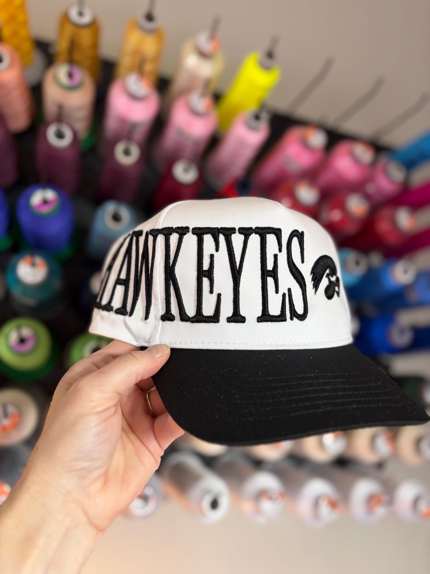 Oversized puff mascot embroidered Otto trucker hat