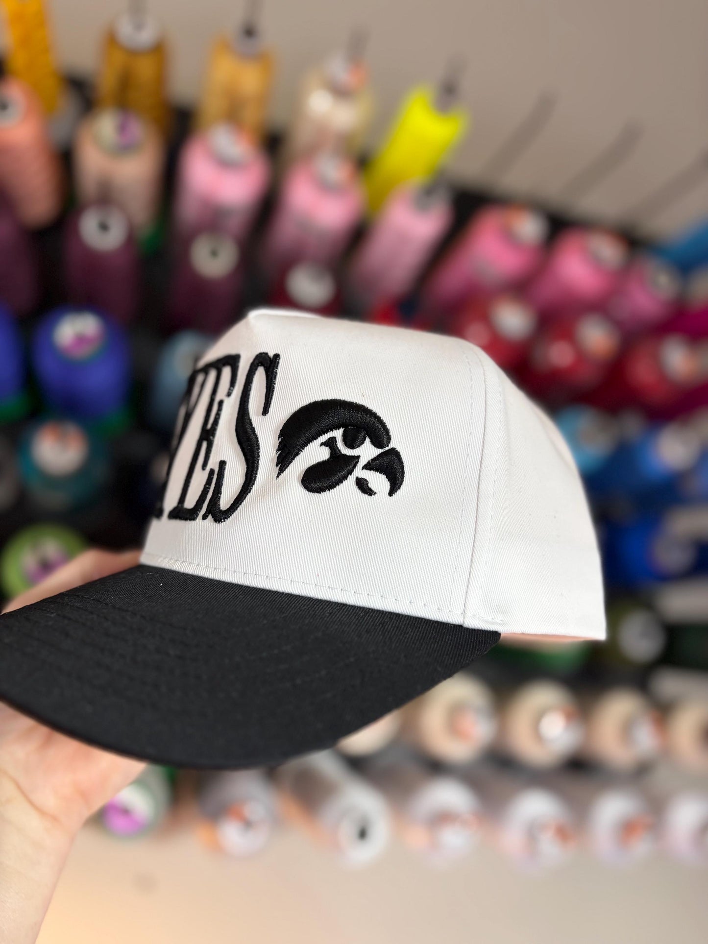 Oversized puff mascot embroidered Otto trucker hat
