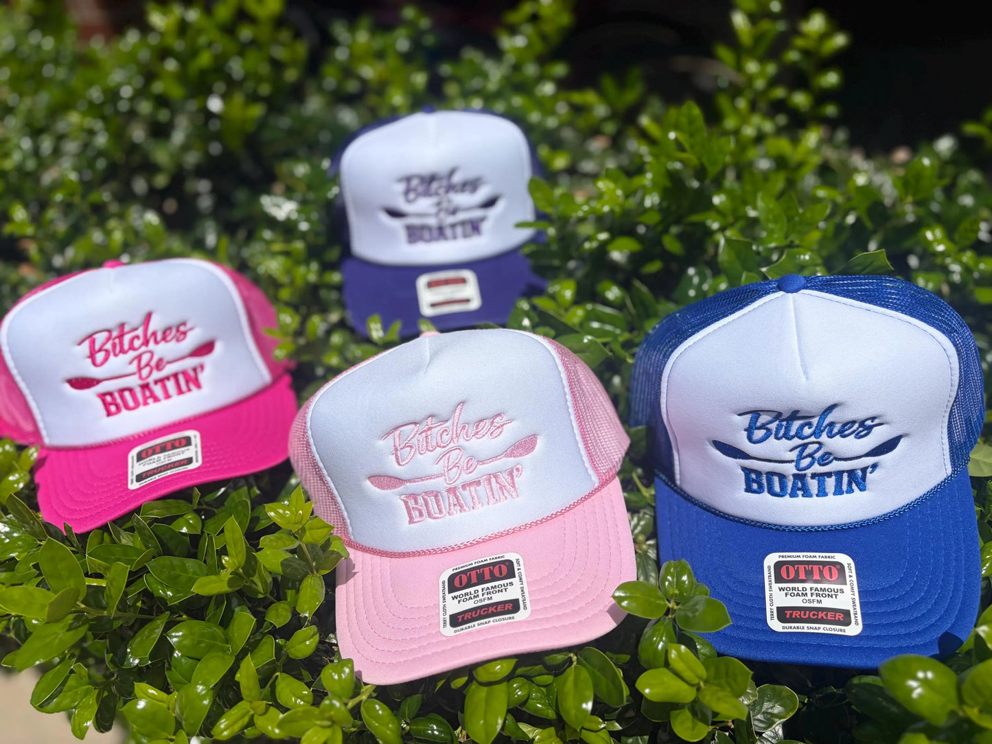Bitches Be Boatin’ foam trucker hat