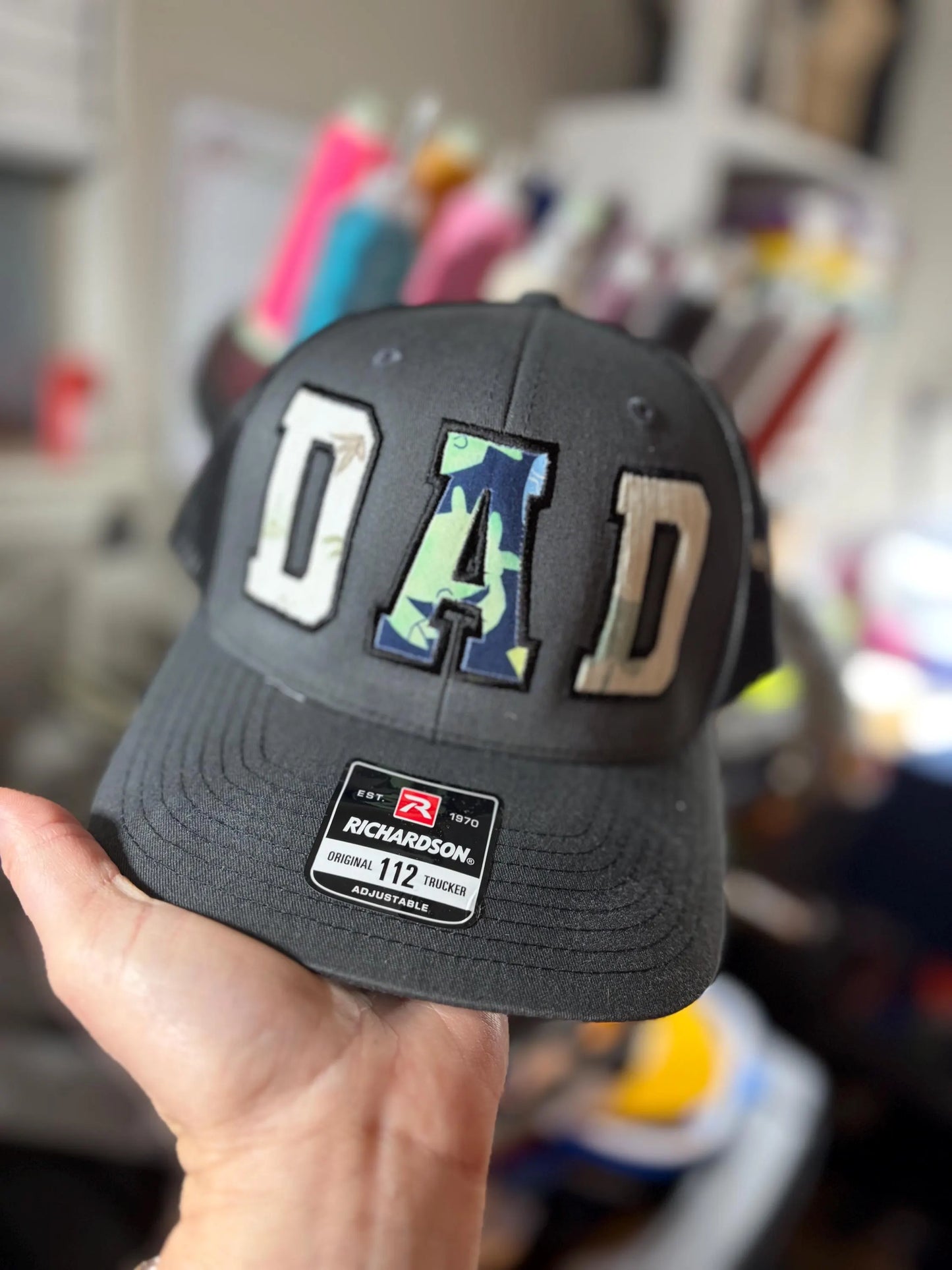 Dad baby blanket - clothes appliqué hat
