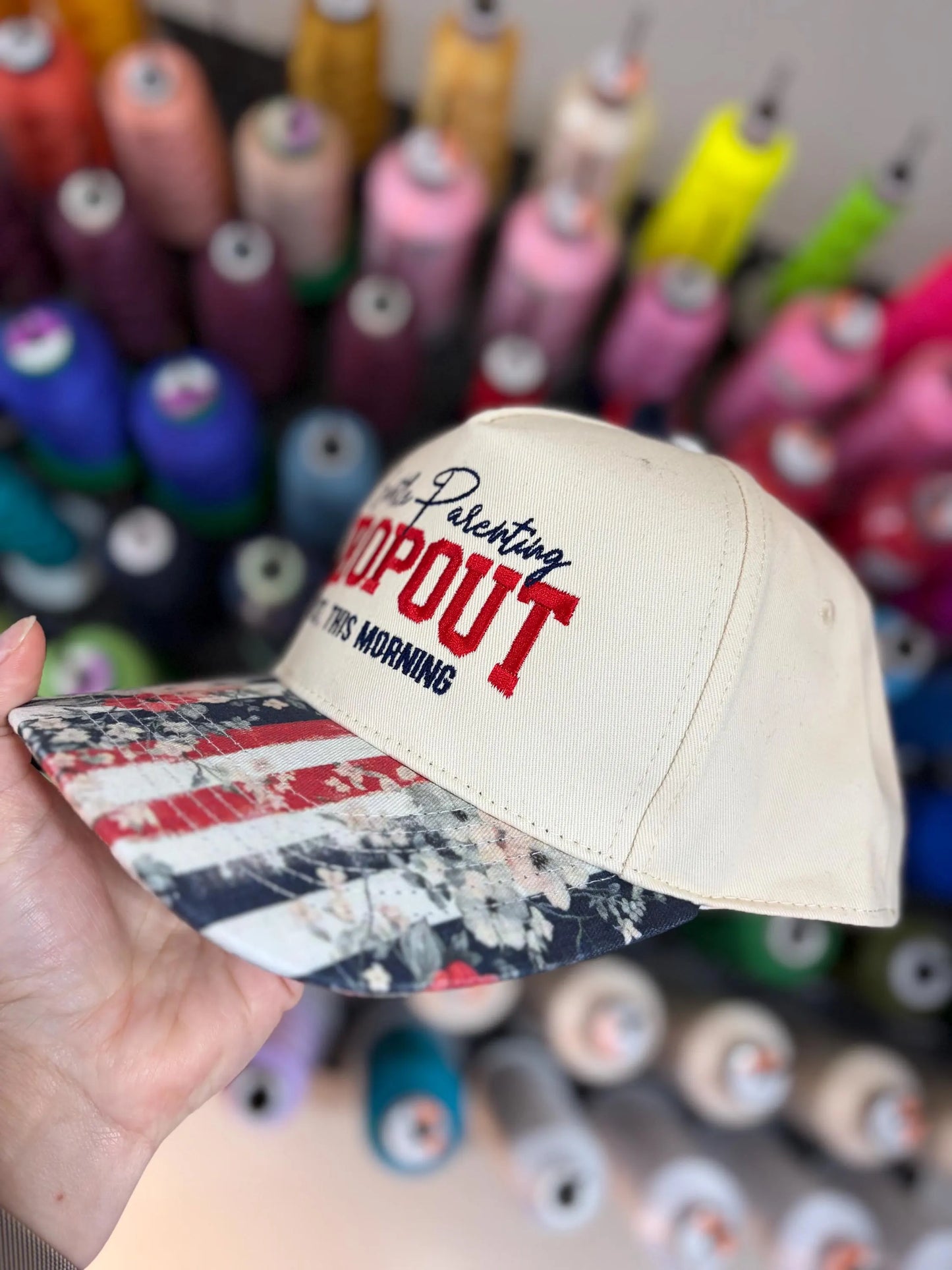 Gentle Parenting Dropout floral bill hat