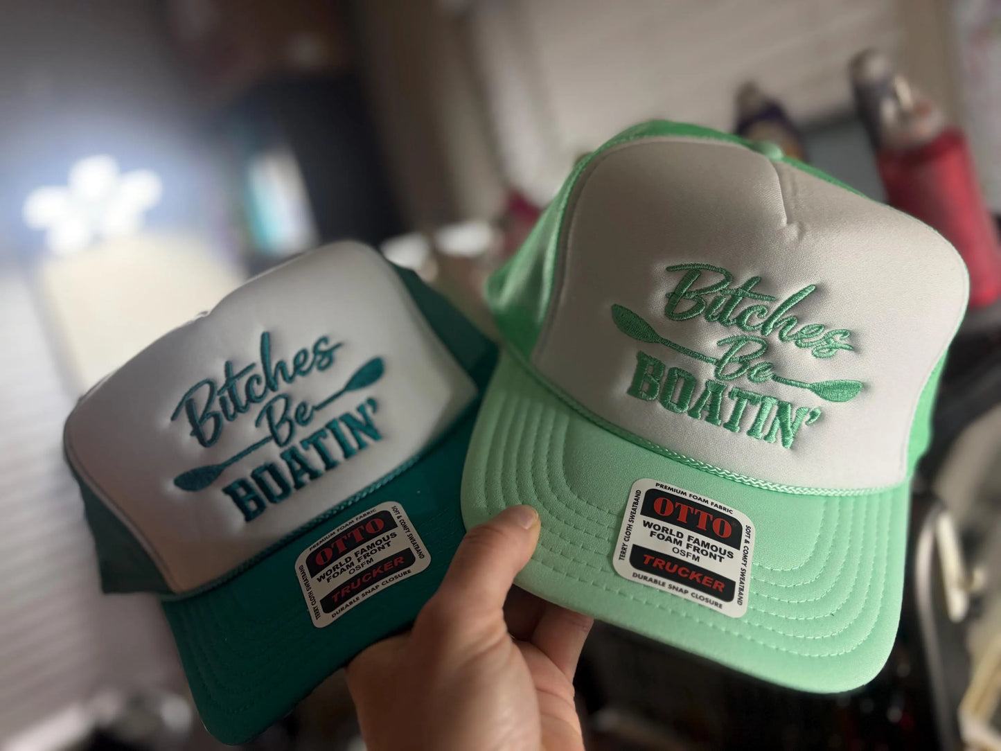 Bitches Be Boatin’ foam trucker hat
