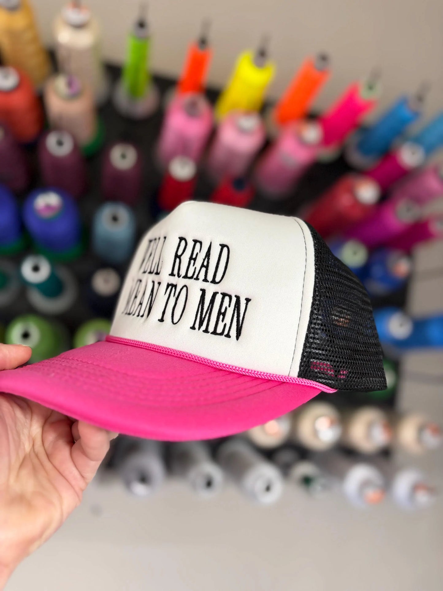 Well Read and Mean to Men Foam Trucker Hat