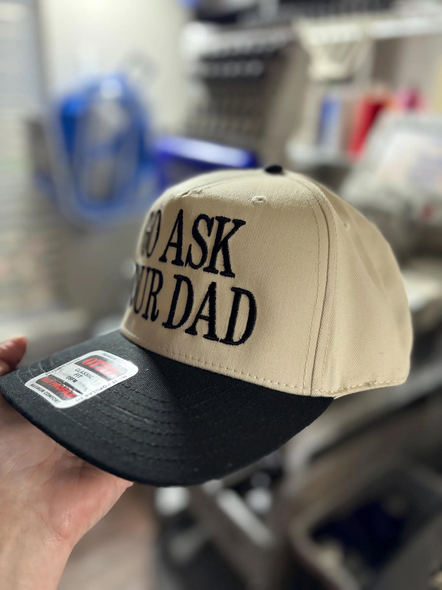 Go Ask Your Dad embroidered hat