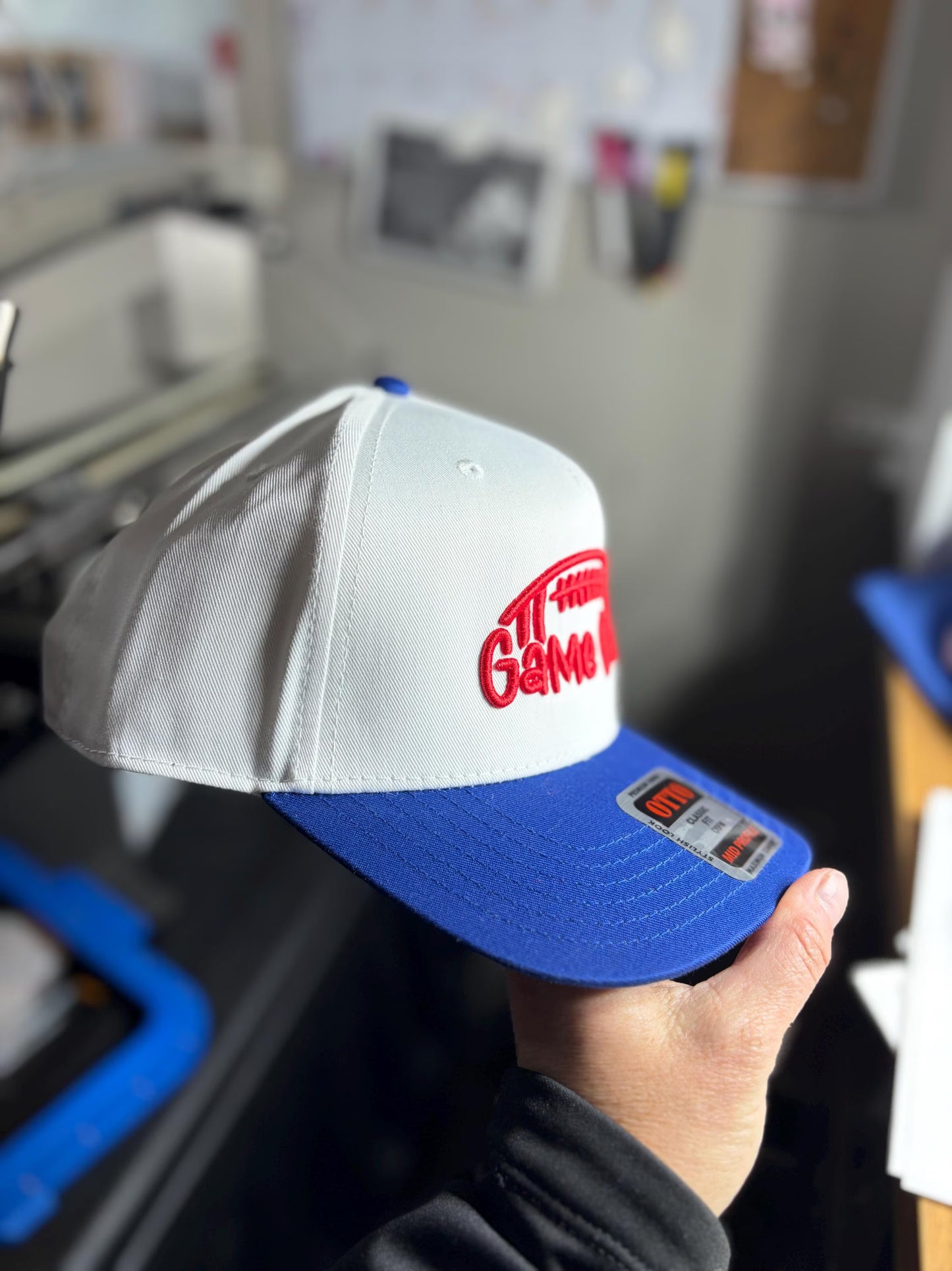 Football Game Day 3d puff embroidered hat